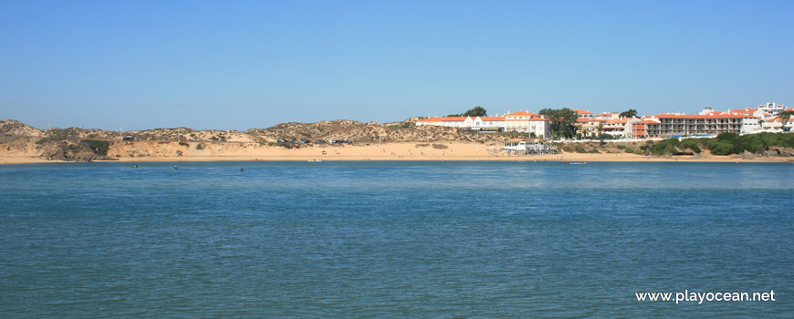 Praia da Franquia na margem Norte