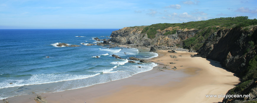 North at Praia do Machado Beach