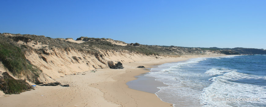 South at Praia do Malhão (Center) Beach