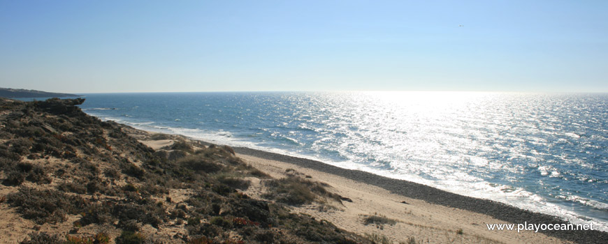 South at Praia da Cruz Beach