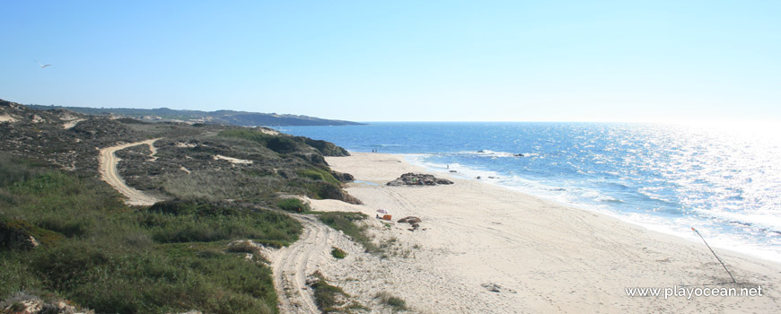 South at Praia dos Nascedios Beach