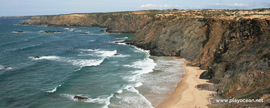 North at Praia de Nossa Senhora Beach