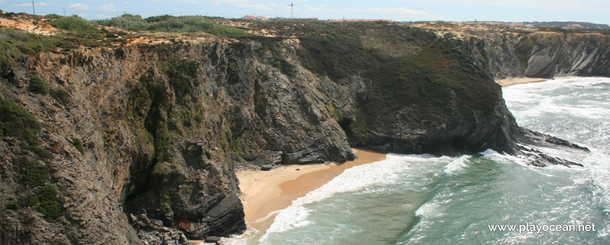 South at Praia da Pedra da Bica Beach