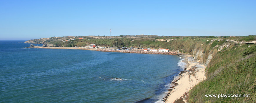 Panoramic of Praia do Porto das Barcas Beach