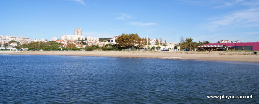 Panoramic of Praia de Algés Beach