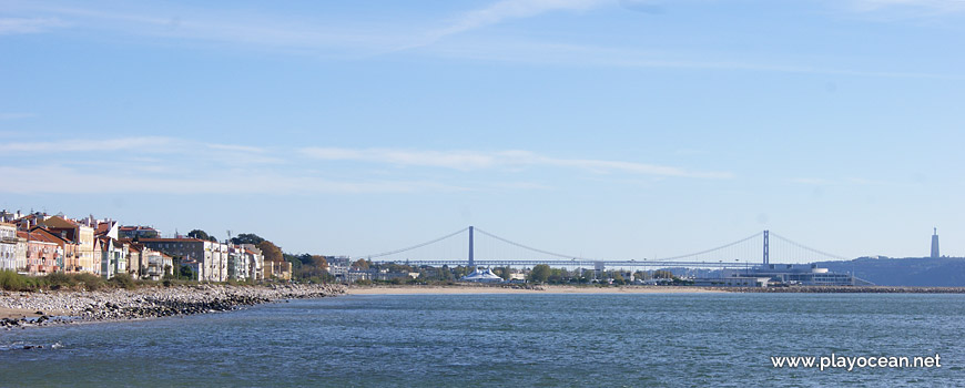 Panoramic of Praia do Dafundo Beach