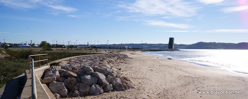 East at Praia do Dafundo Beach