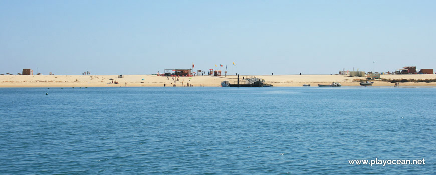 Wharf of Praia da Fuseta (Sea) Beach