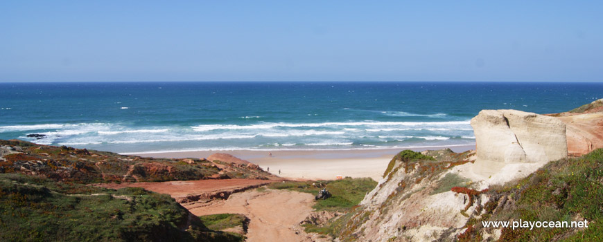 Sea at Praia da Almagreira Beach