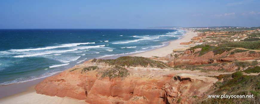 Panoramic at Praia da Almagreira Beach