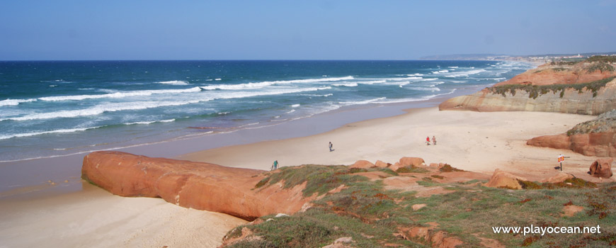 Ponta da falésia na Praia da Almagreira