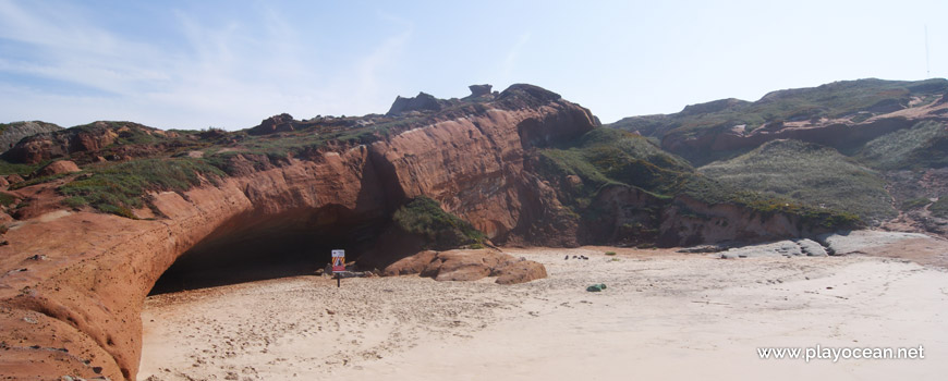 Cave at Praia da Almagreira Beach