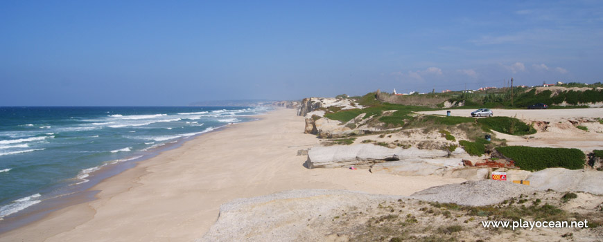 North at Praia do Pico da Mota Beach