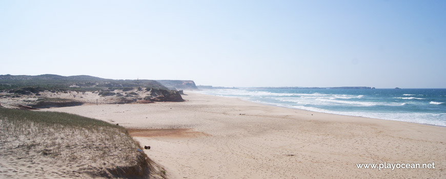 South at Praia de Point Fabril Beach