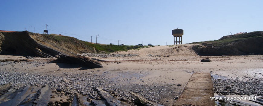 Praia do Portinho da Areia do Norte Beach and water tank