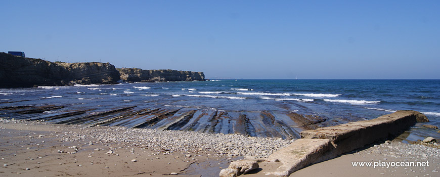 Rocky veins at Praia do Portinho da Areia do Norte Beach