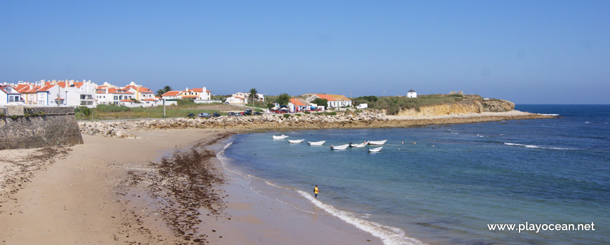 North at Praia do Quebrado Beach