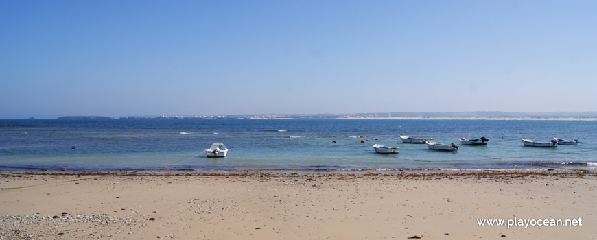 Boats at Praia do Quebrado Beach