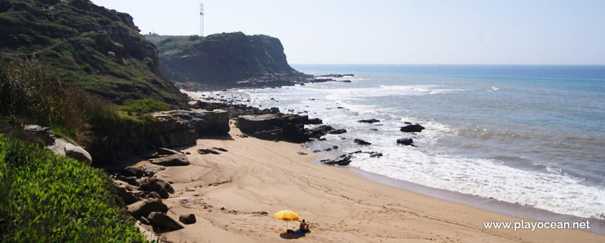 South at Praia de Vale Pombas Beach