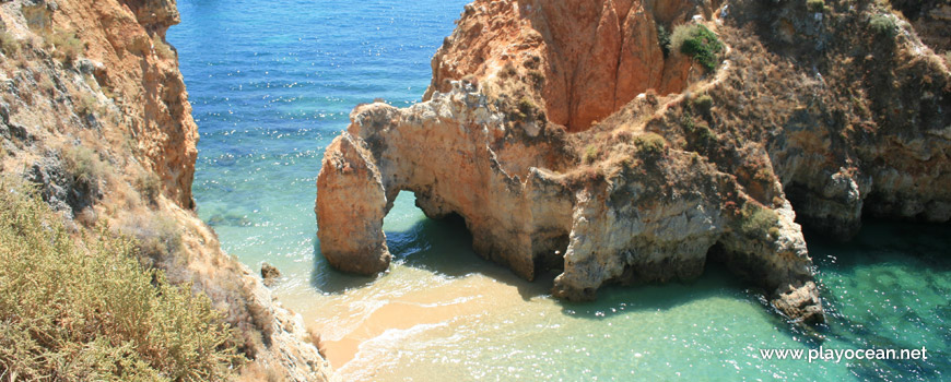 Natural arc at Praia de João de Arens Beach