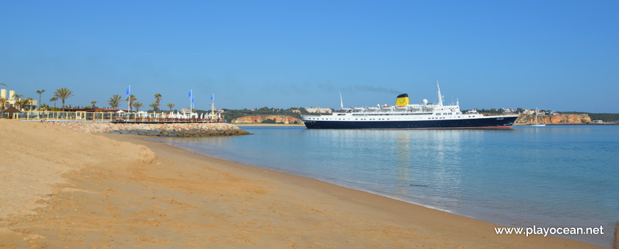 Navio cruzeiro no Rio Arade