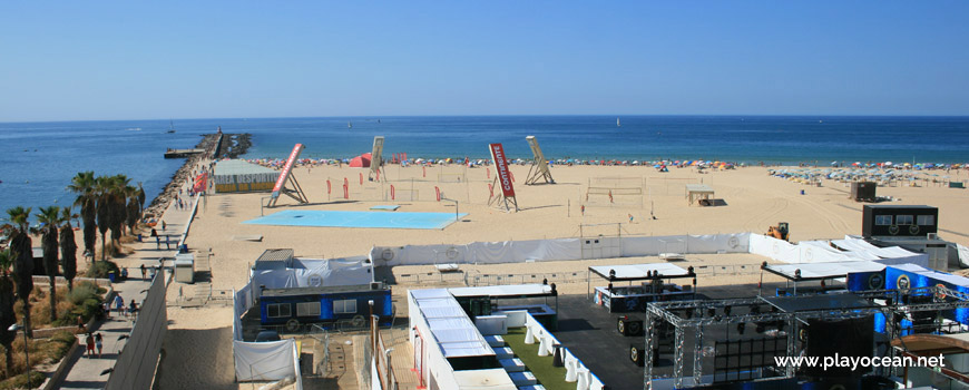 West part of Praia da Rocha Beach