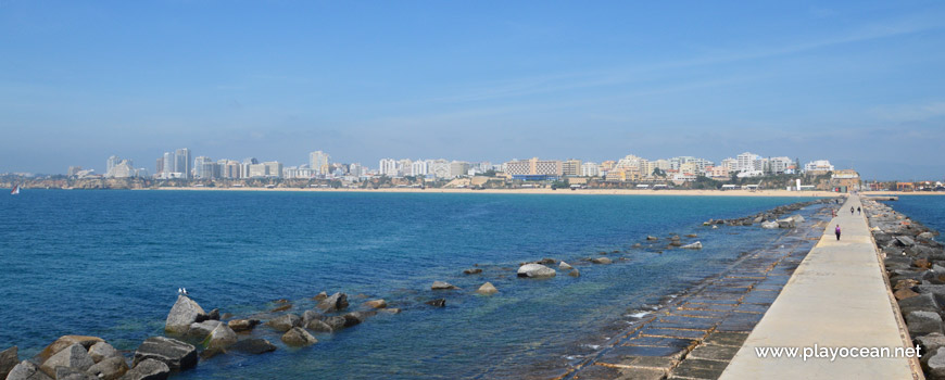 Panoramic of Praia da Rocha Beach