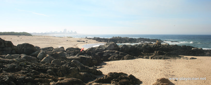 Small sand at Praia de Santo André Beach