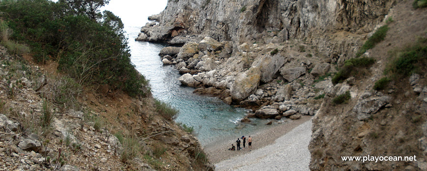 Ravine of Praia da Baleeira Beach