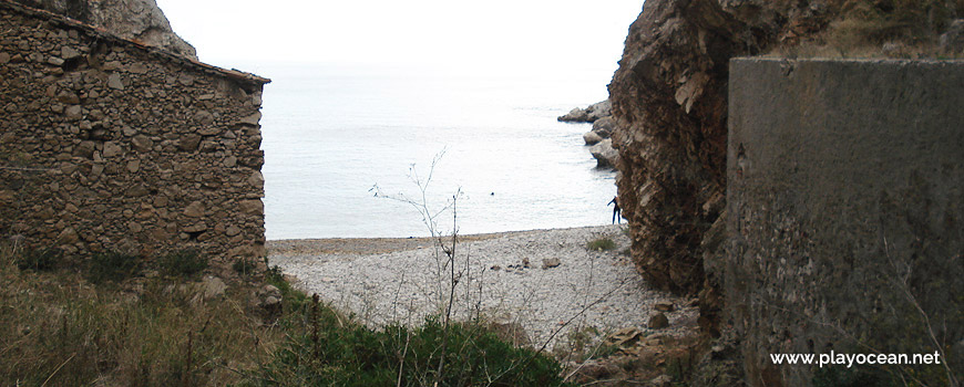 Rear view of Praia da Baleeira Beach