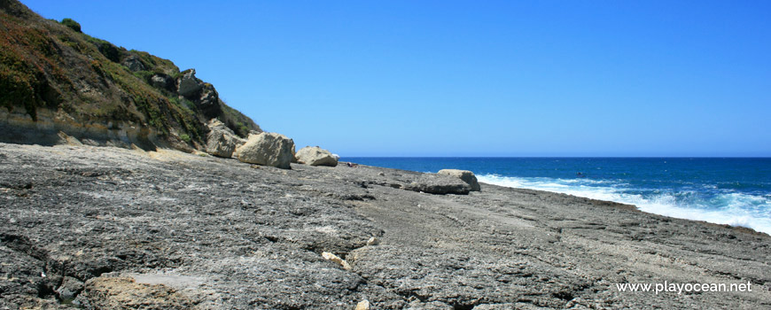 Flagstone of Praia da Foz Beach