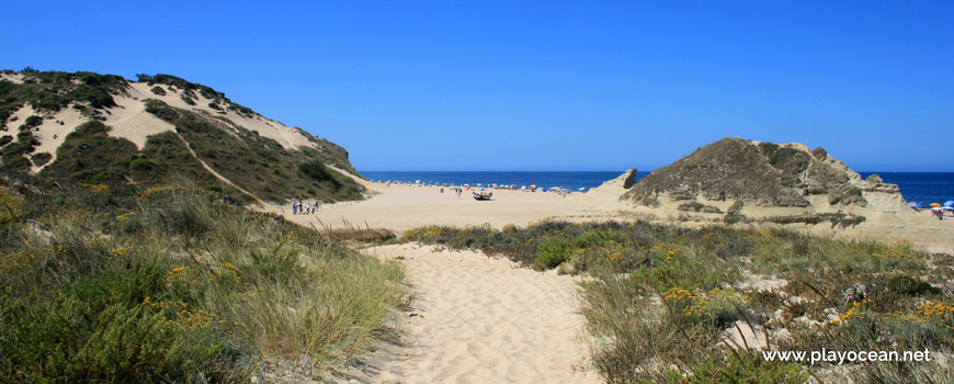 Trilho de acesso à Praia do Moinho de Baixo