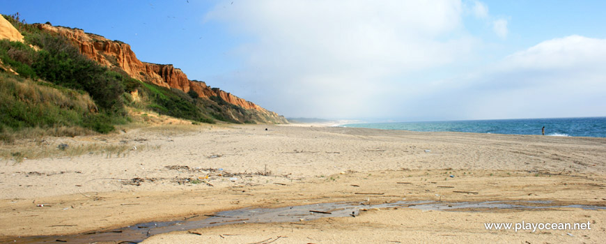 South sand of Praia dos Olhos de Água Beach