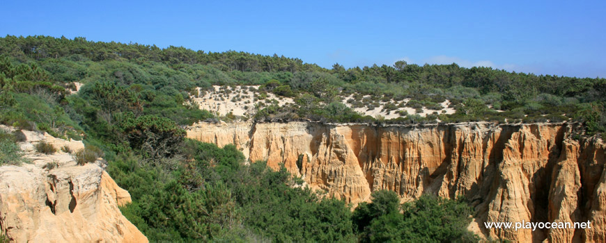 Ravine of Praia dos Olhos de Água Beach