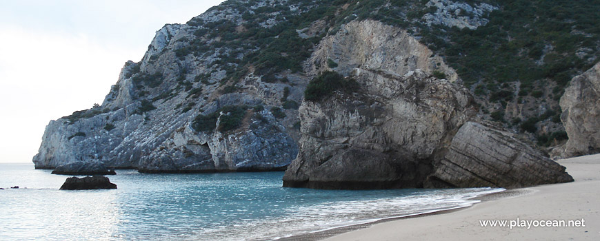 Rocks at Praia da Ribeira do Cavalo Beach