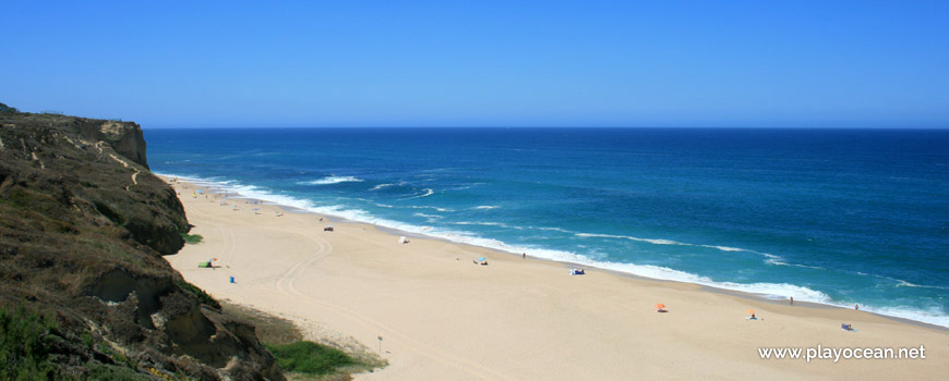 South, top of the cliff, Praia do Rio da Prata Beach