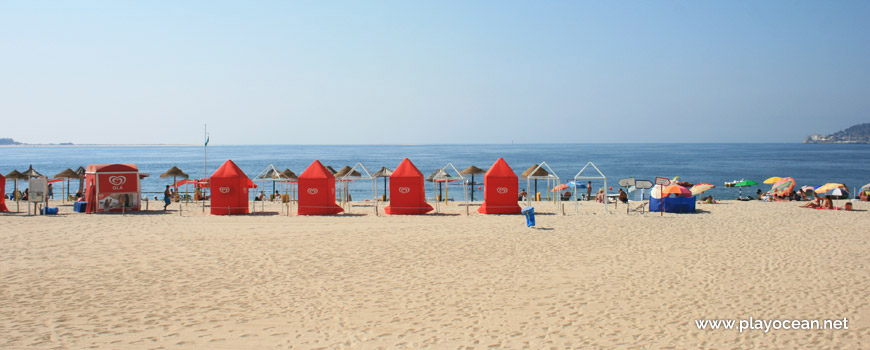 Tents at Praia de Albarquel Beach