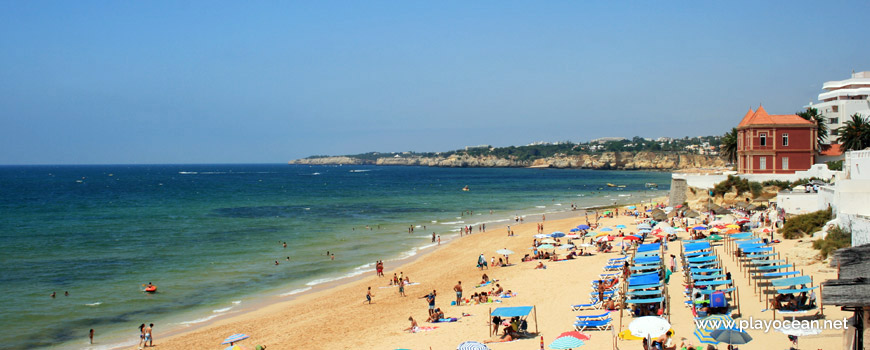 West from the Chalet dos Caldas e Vasconcelos, Praia de Armação de Pêra Beach