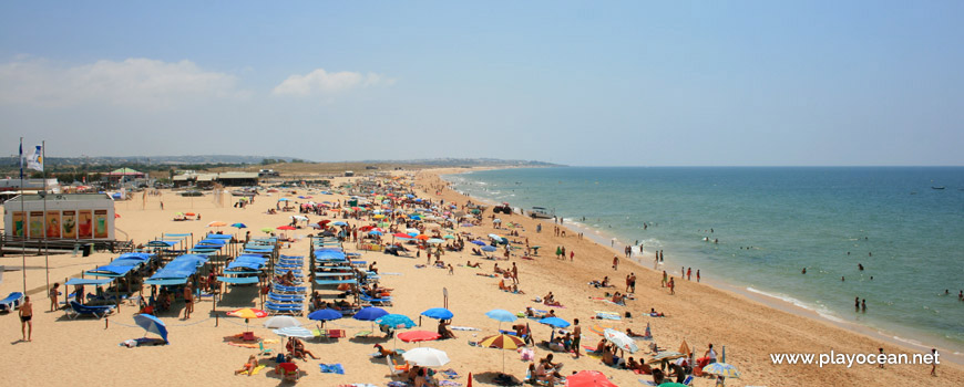 Vista para Este, Praia de Armação de Pêra