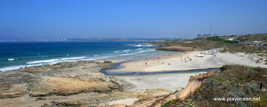 Morgavel Stream and north of Praia de Morgavel Beach