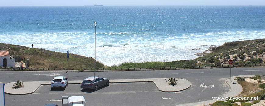 Car parking at Praia da Pelengana Beach