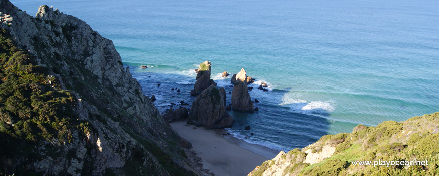 Rocks at Praia da Ursa Beach