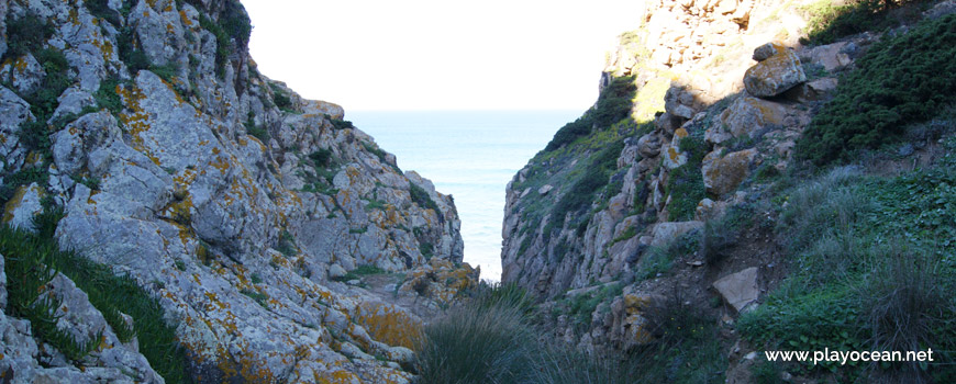 Ravine at Praia da Ursa Beach