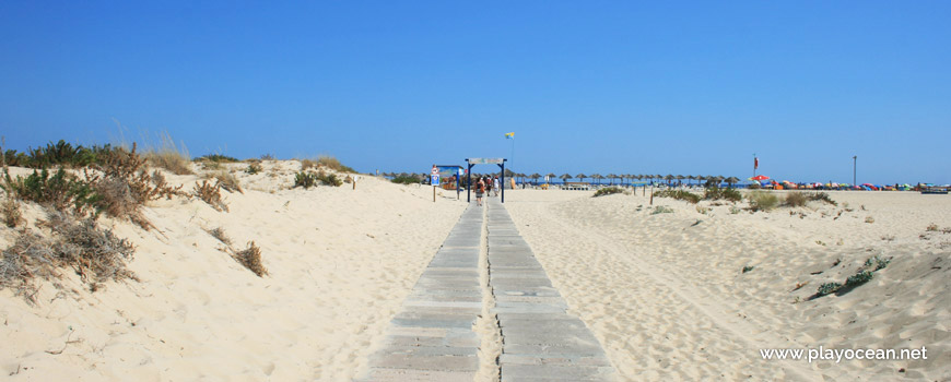 Entrance at Praia da Ilha de Tavira (Sea) Beach