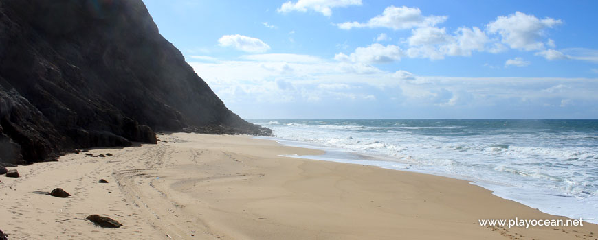 South at Praia das Amoeiras Beach