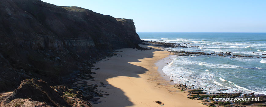 South at Praia do Baío Beach