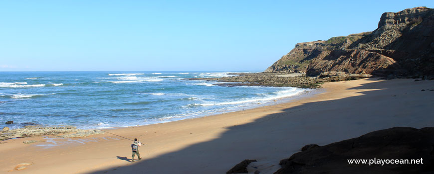 Fisherman at Praia do Baío Beach