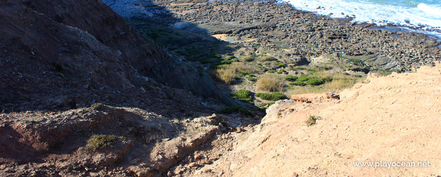 Cliff at Praia de Cambelas Beach