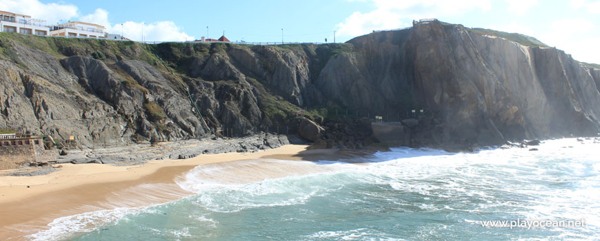 Cliff at Praia da Formosa Beach