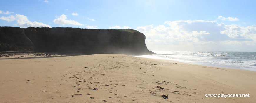 South at Praia da Foz do Sizandro Beach